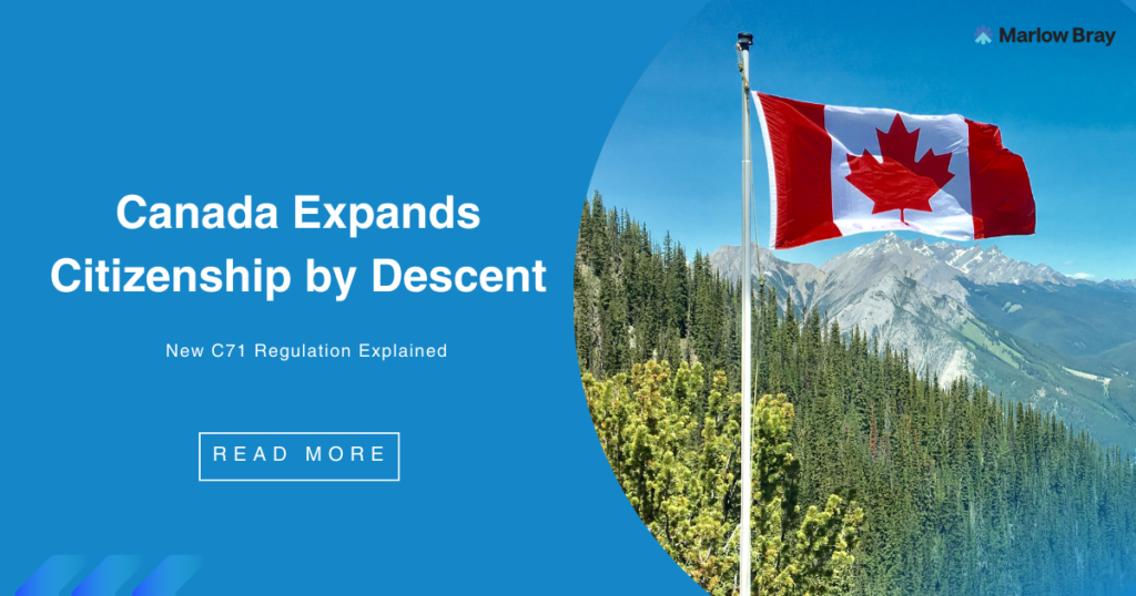 Canada Citizenship by Descent C-71 Regulation